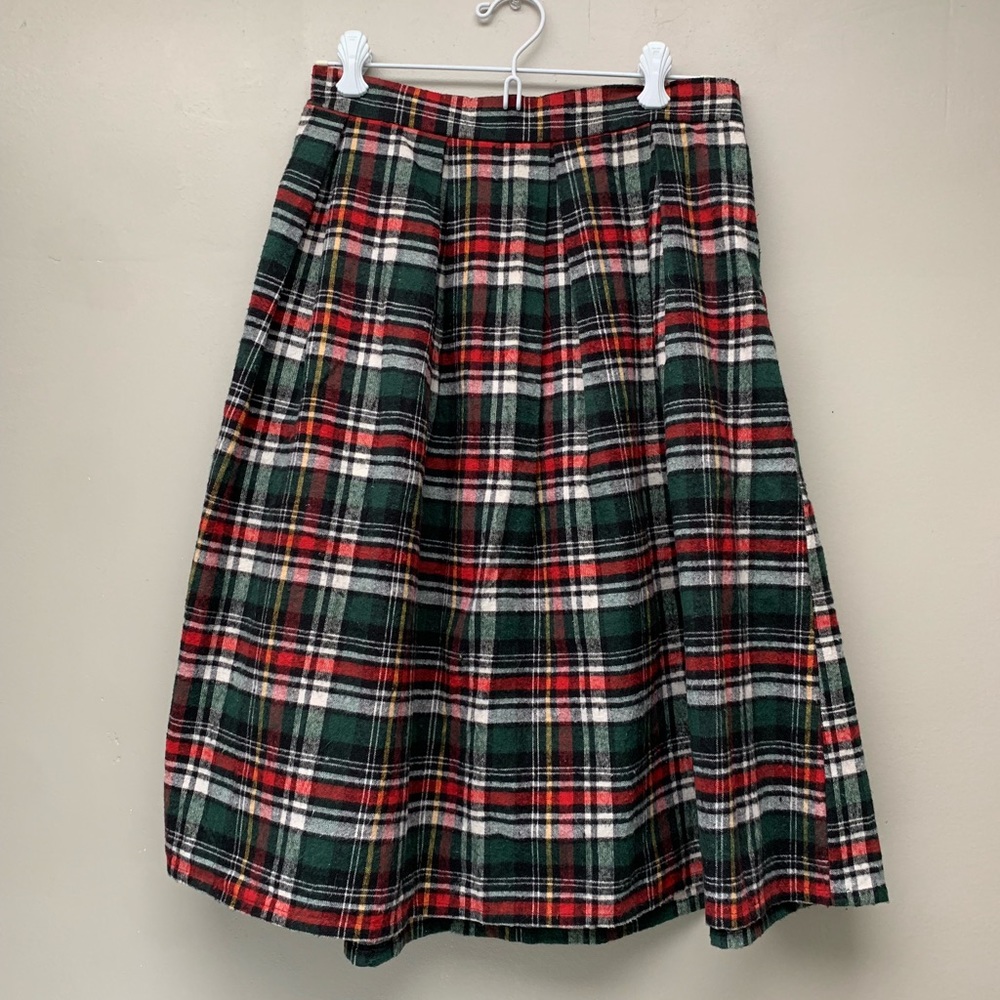 Compania Fantastica M Plaid midi Skirt ModCloth